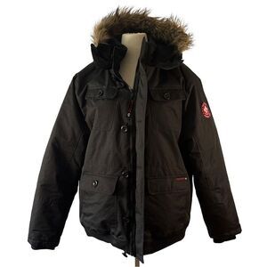 Phat Farm Weather Gear Hooded Parka Jacket Faux Fur Trim | Size XL